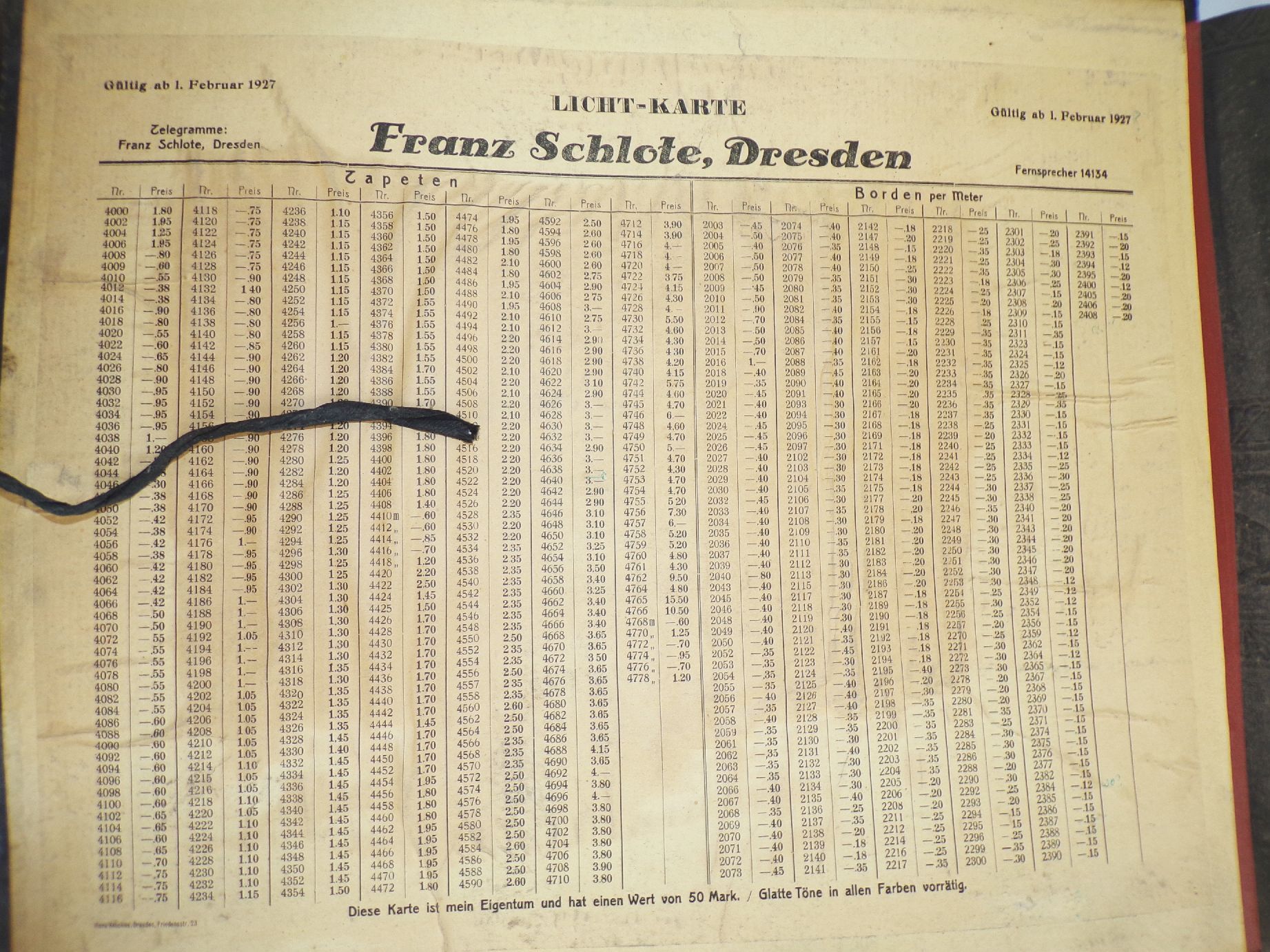 Tapeten Musterbuch Antik Schlote Dresden um 1910 Tapeten Musterbuch Antik Schlote Dresden um 1910