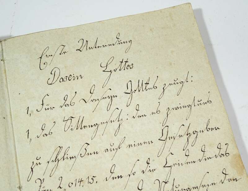 Handgeschriebenes Religionsbuch 1841 Religion Christentum Neugersdorf 