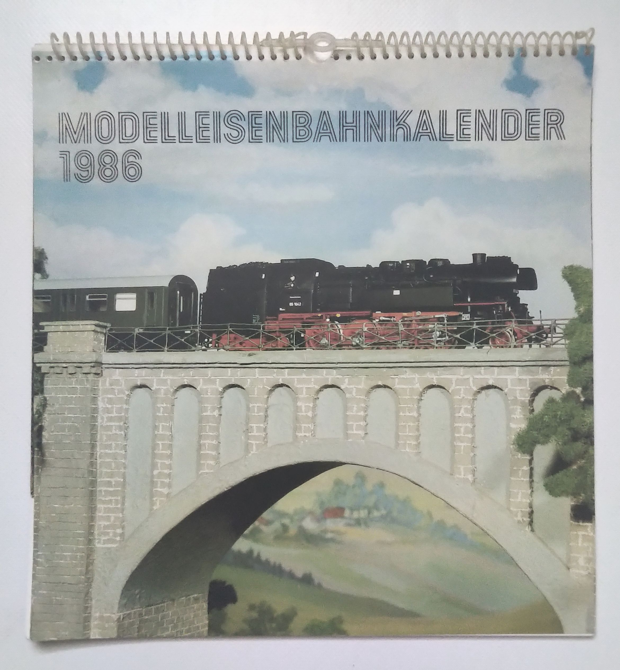 Modelleisenbahn Kalender 1986 Umbaumodell Lok 65 1042