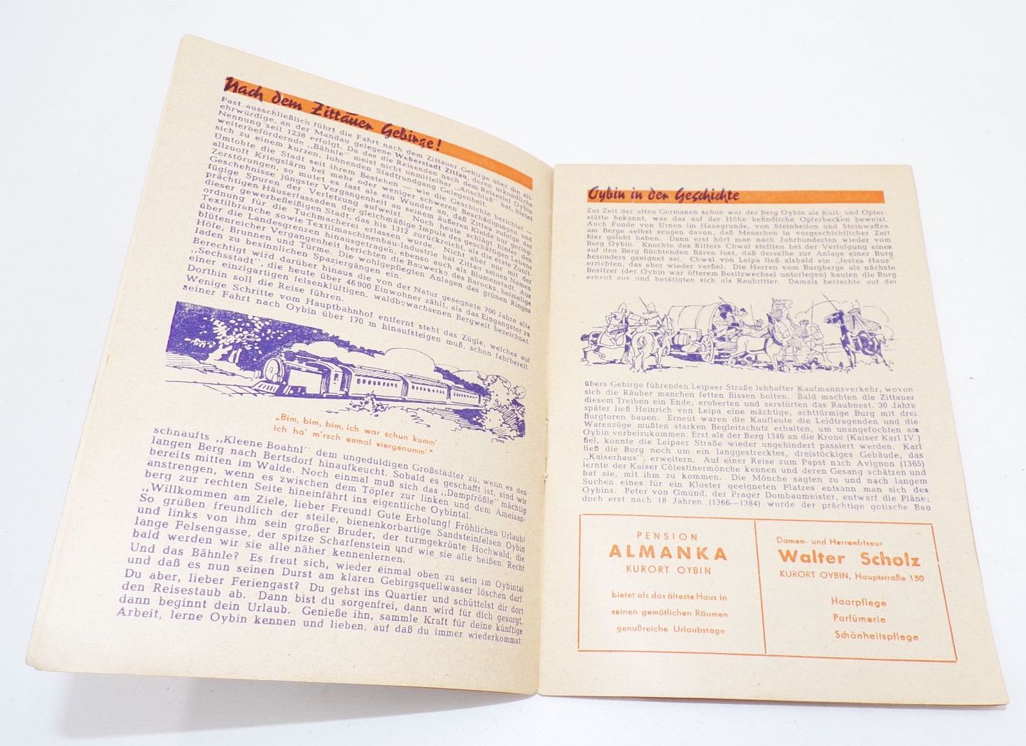 Wanderhefte Zittau Oybin Neukirch Sächsische Schweiz DDR FDGB 