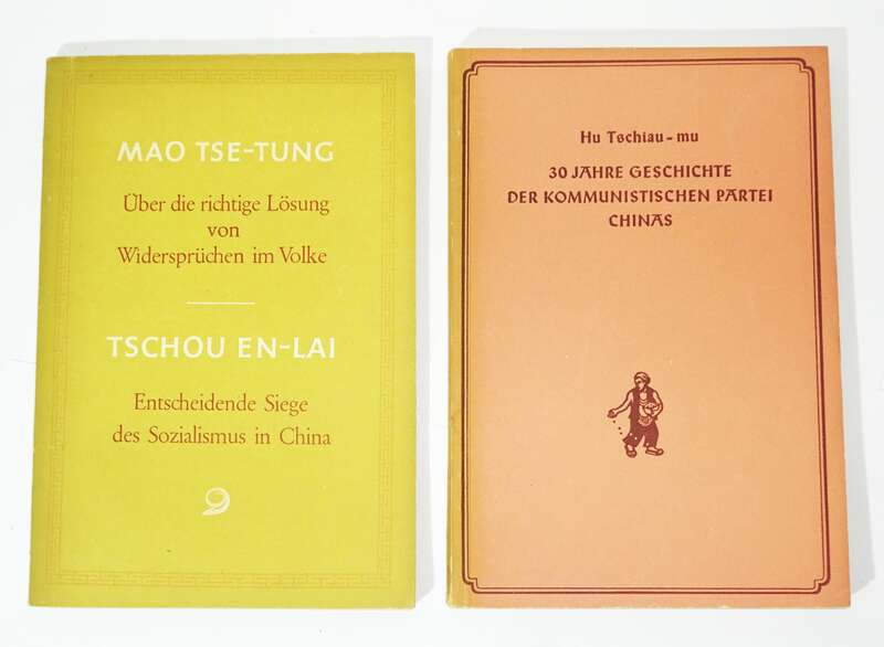 Konvolut DDR Hefte Mao Tse Tung China Propaganda Dietz Verlag 1950er !