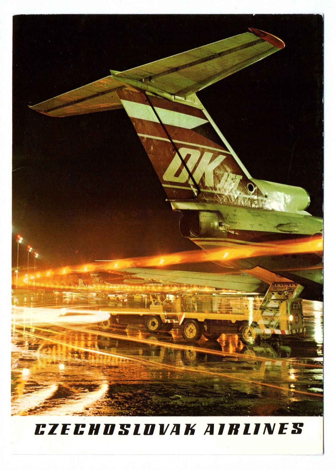 Ak OK JET Flugzeug Czechoslovak Airlines
