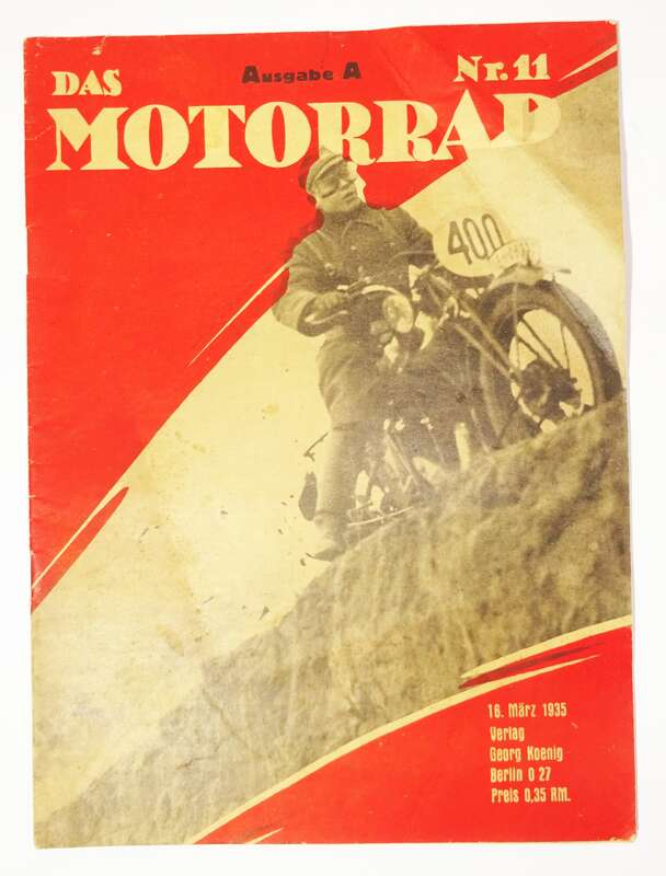 Das Motorrad Heft 11 / 1935 Märkische Orientierungfahrt , DKW SB-200 Luxus !