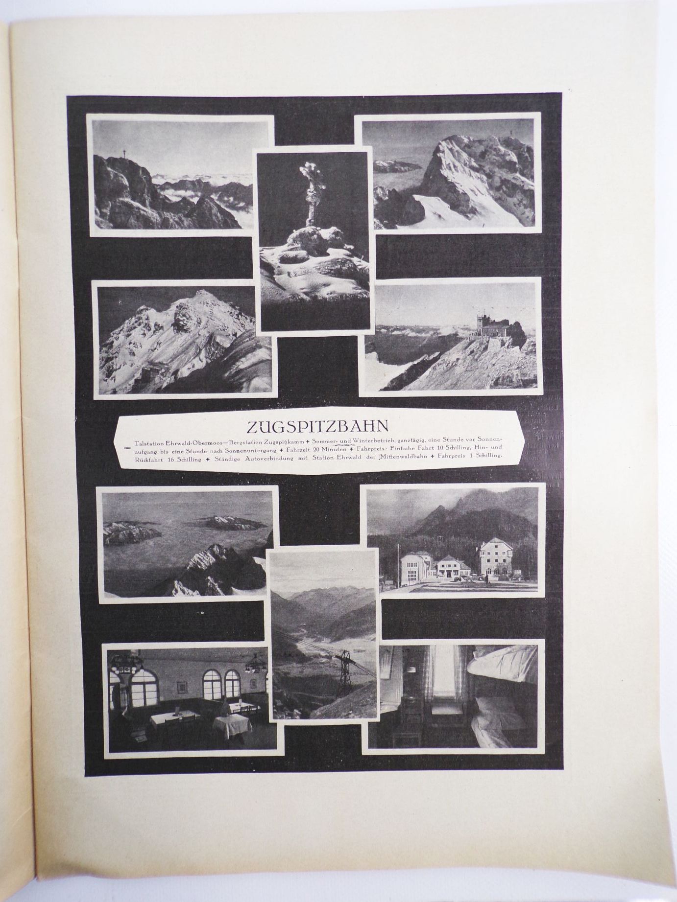 Die Zugspitze Reise Zeitschrift für das Gebiet der Mittenwaldbahn 1928