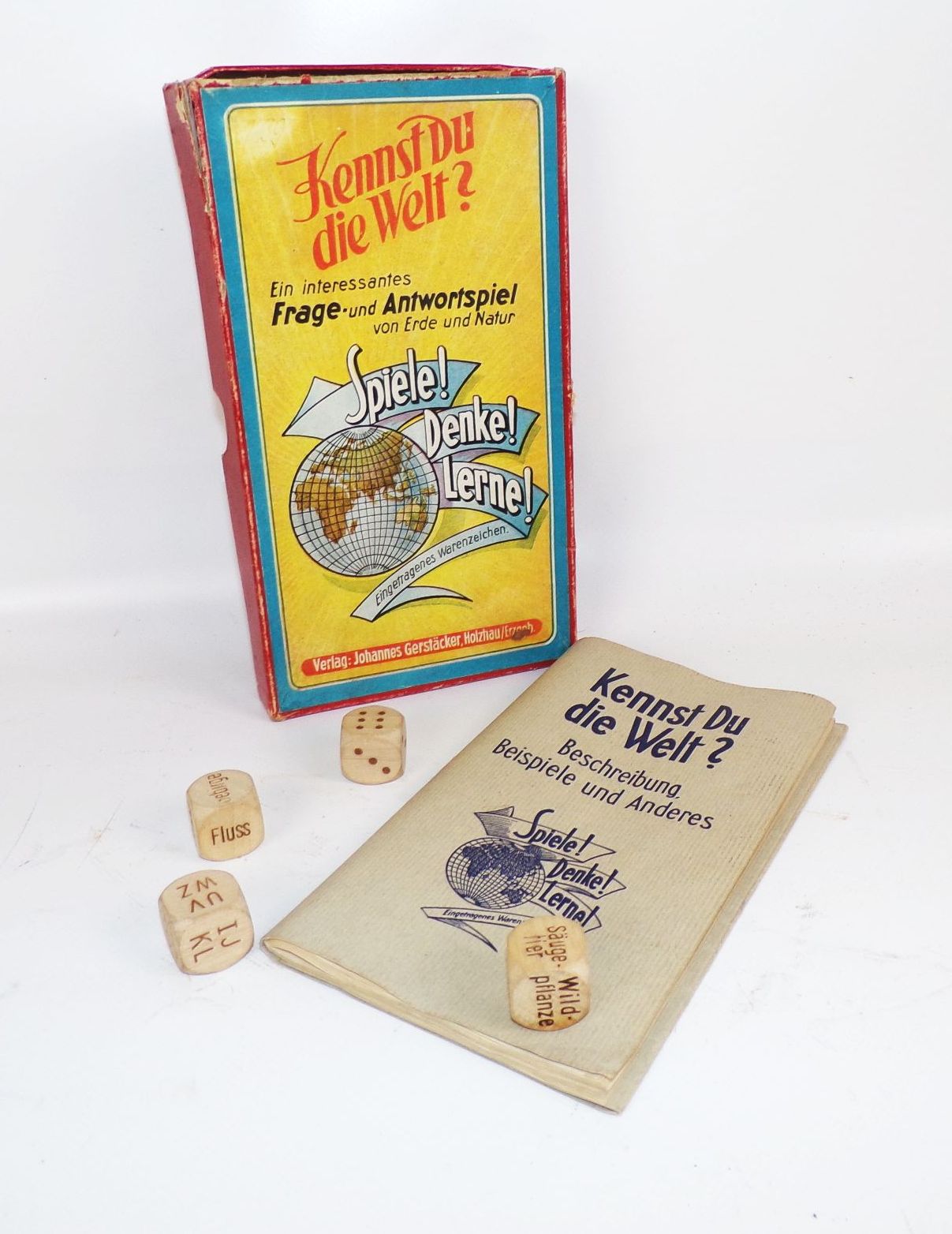 Kennst Du die Welt Frage und Antwortspiel Johannes Gerstäcker Holzhau 1951 