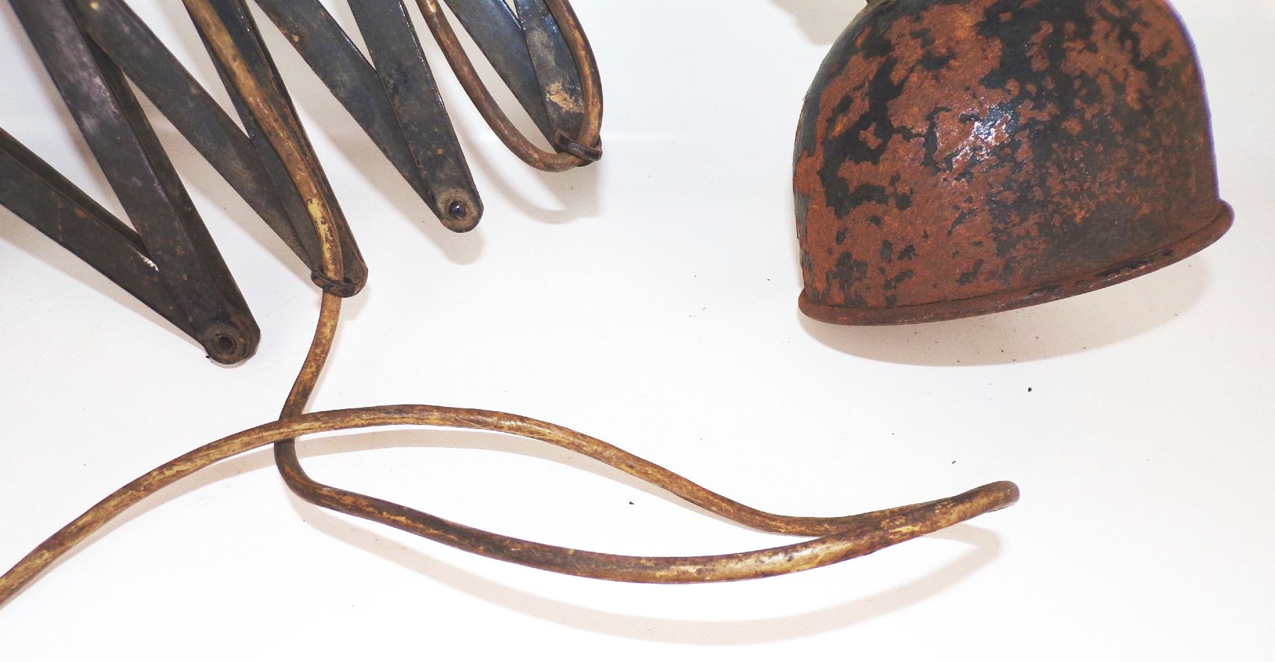 Alte Scherenlampe Werkstattlampe Fabriklampe E27 Vintage Leuchte Alte Scherenlampe Werkstattlampe Fabriklampe E27 Vintage Leuchte