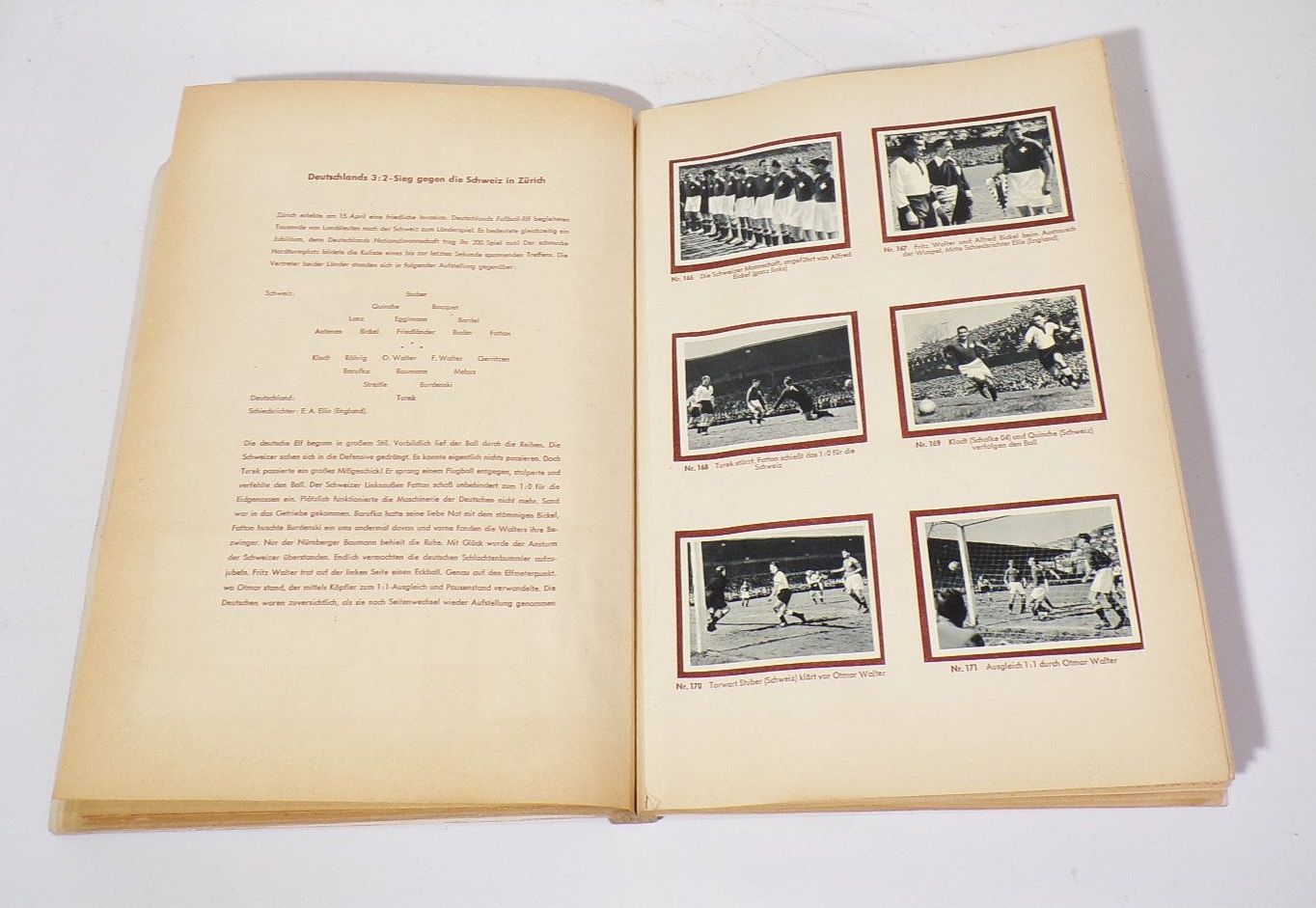 Fussball ganz groß Kosmos Sammelbilder Album trading cards 1951 komplett