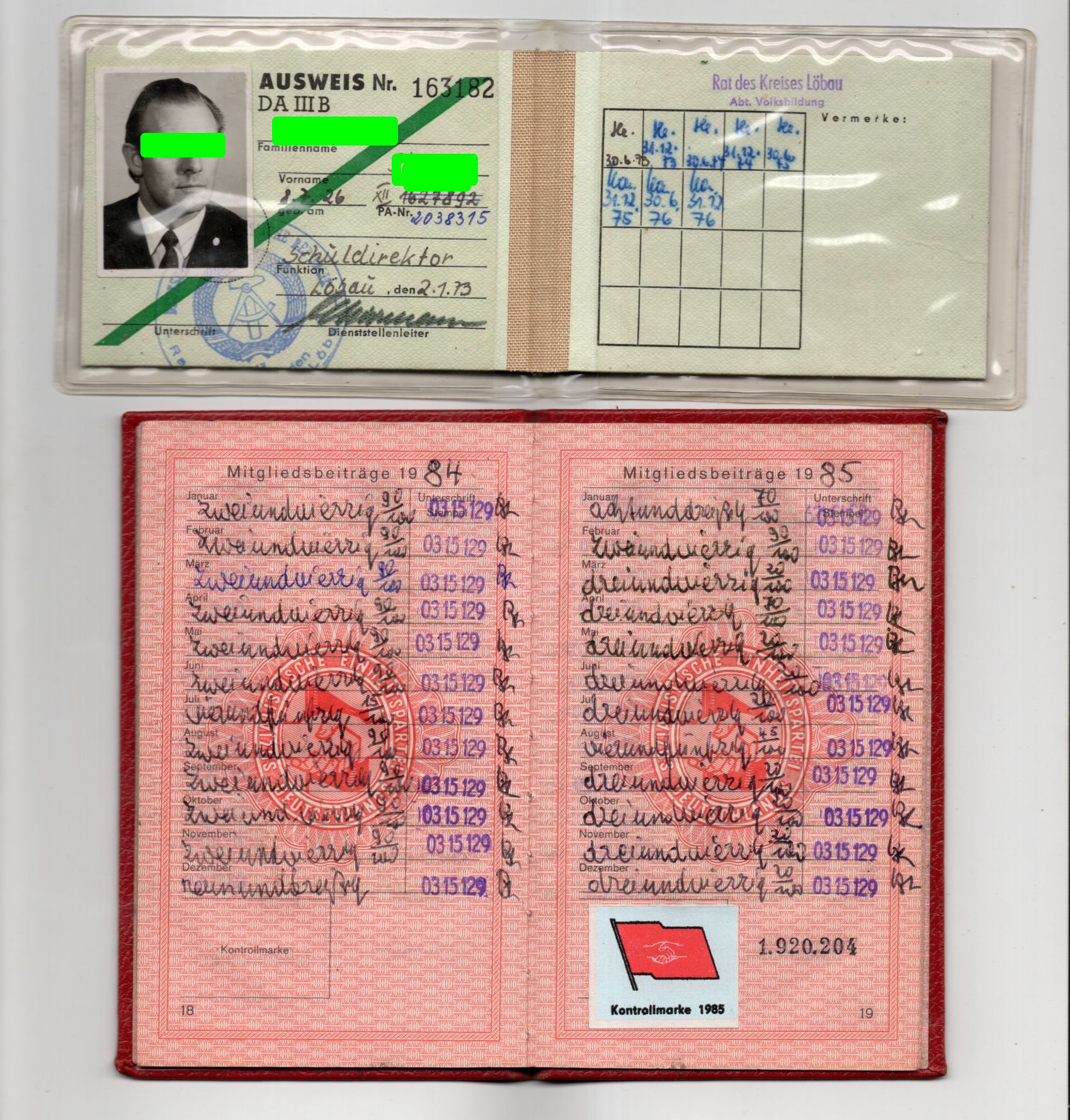 DDR Dokumente Reisepass Ausweis SED Mitgliedsbuch Urania DDR Dokumente Reisepass Ausweis SED Mitgliedsbuch Urania