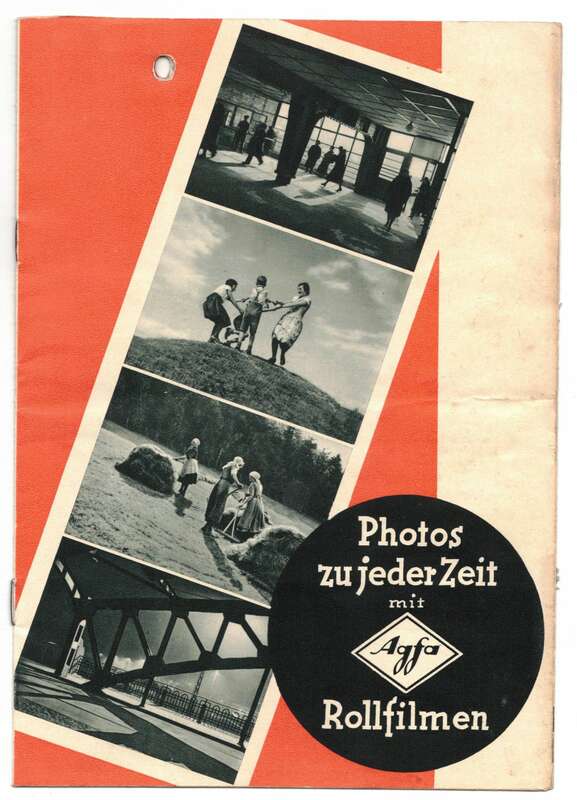 Werbe Prospekt Agfa Filme Rollfilme 1934 !