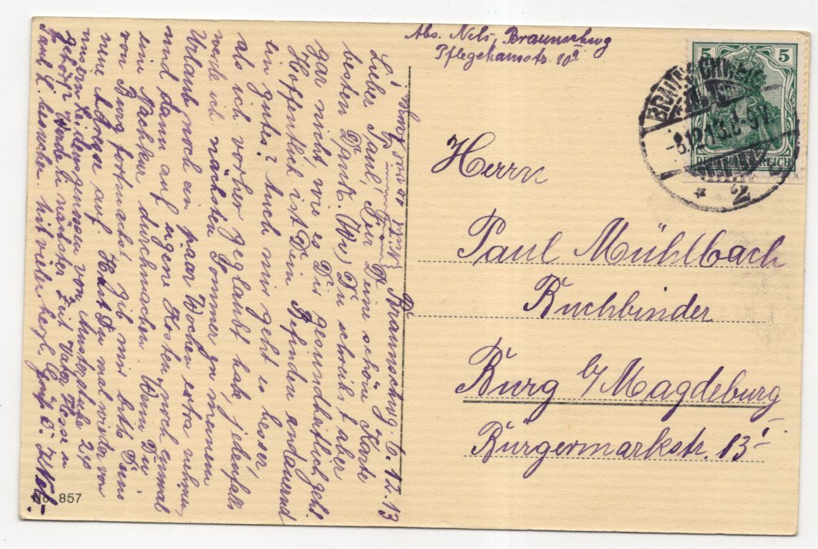 Ak Braunschweig Weberstraße 1913 Ak Braunschweig Weberstraße 1913