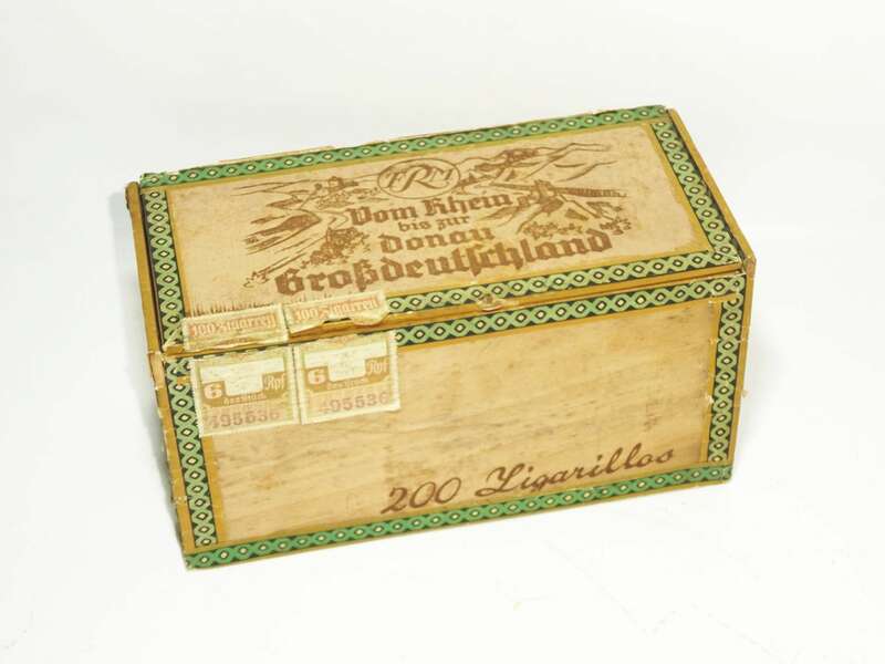 Alte Zigarrenkiste Vom Rhein bis zur Donau Großdeutschland 1930er 