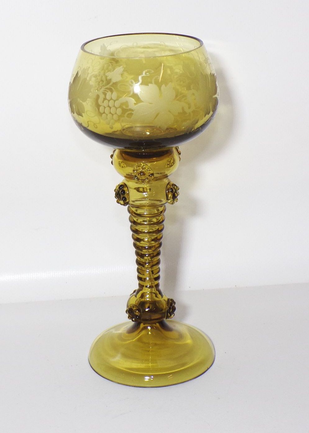 6 alte schöne Weingläser Lauscha Weinglas 