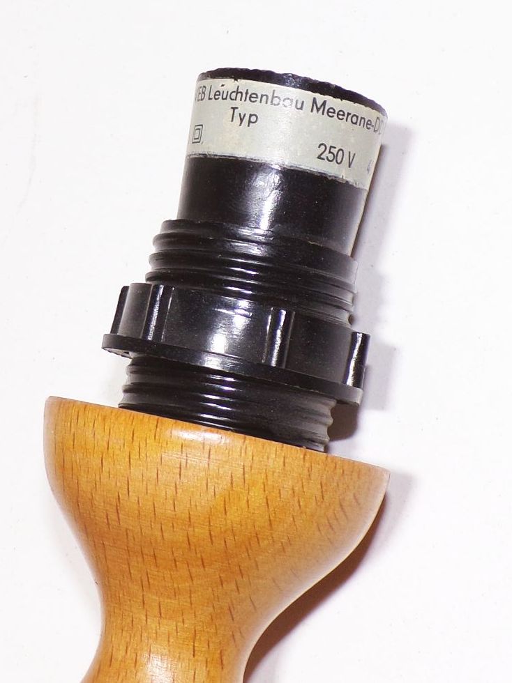 DDR Wandlampe Lampenhalter Leuchter Holz E14 retro