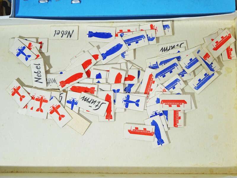 Über den Atlantik Zeppelin Scholz Mainz Brettspiel 1930er Zinnfiguren