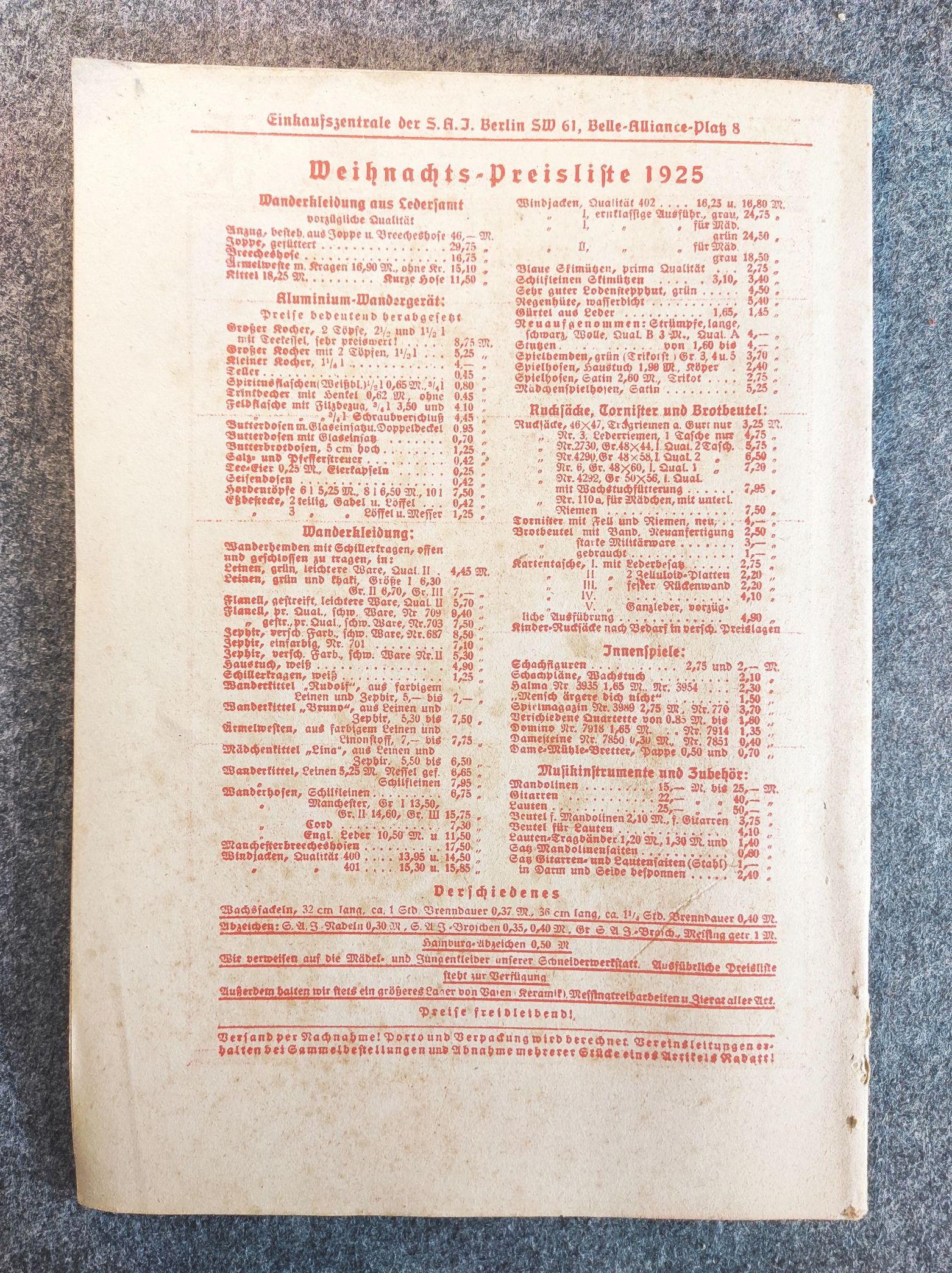 Arbeiter Jugend Dezember Heft 1925 Die Lage unseres Verbandes Arbeiter Jugend Dezember Heft 1925 Die Lage unseres Verbandes