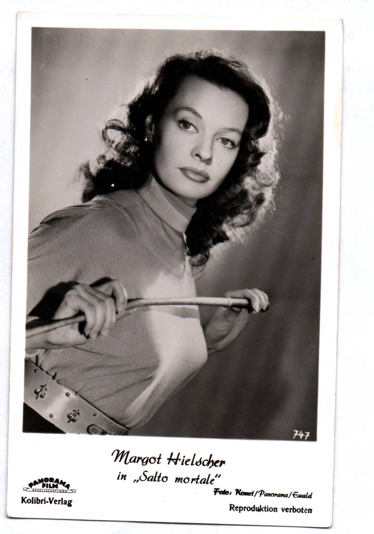 Ak Margot Hielscher Salto mortale Kolibri Verlag 