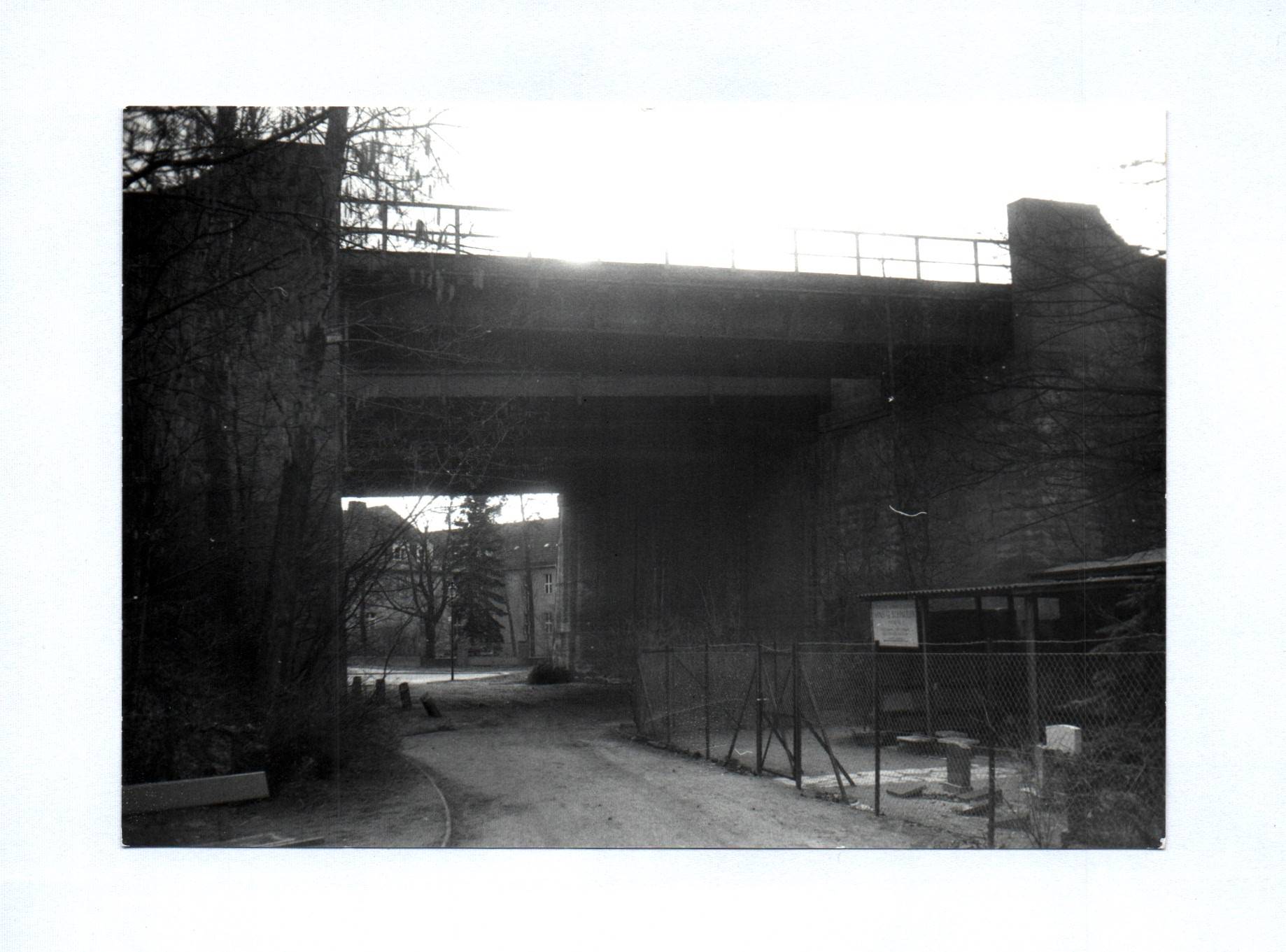 4x Foto Berlin Eisenbahnbrücken Februar 1967