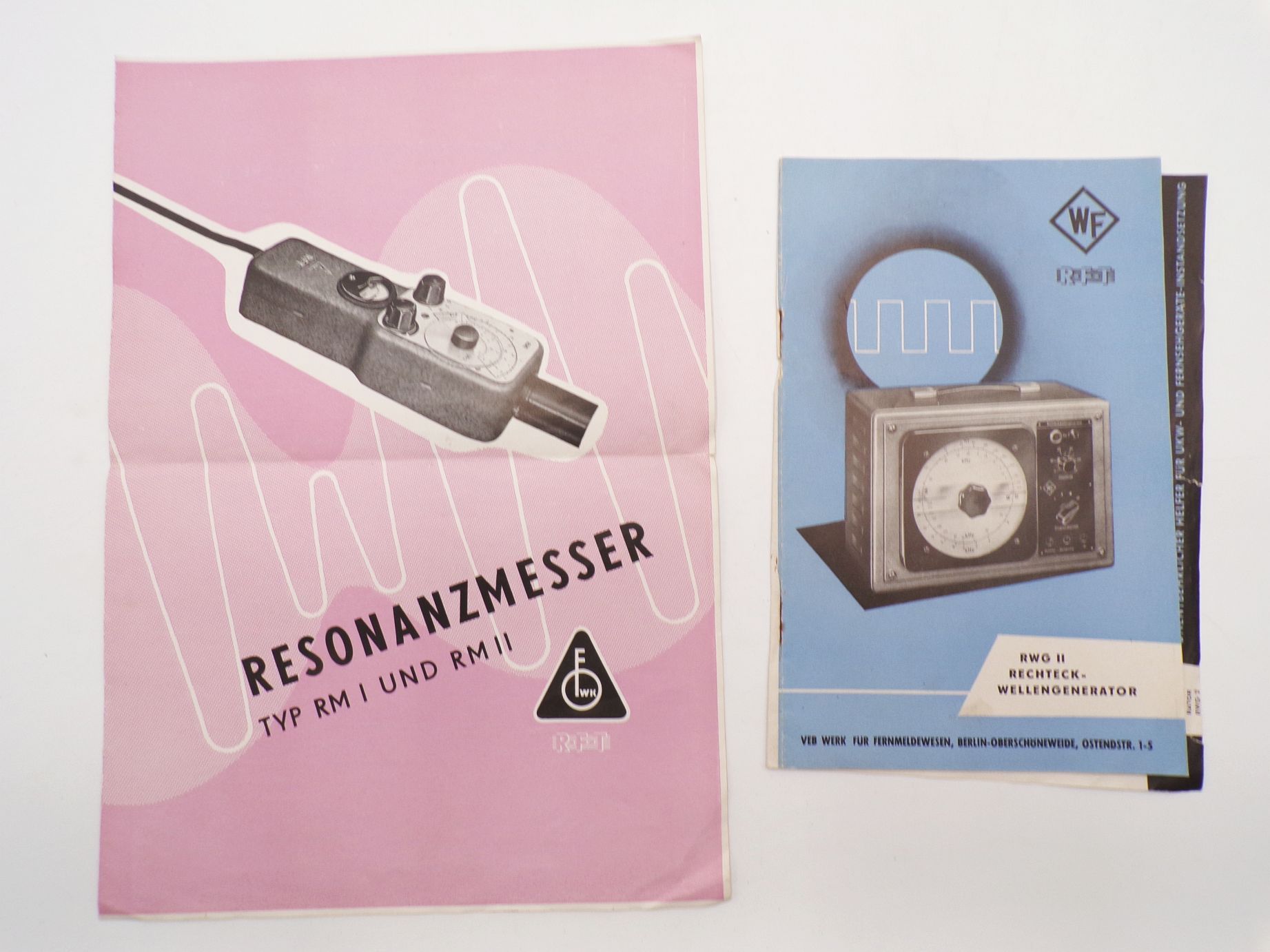 Prospekt DDR Generatoren Messgeräte Prüfgeräte Elektrotechnik 1955