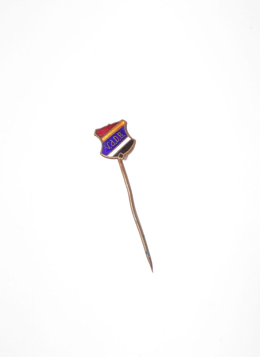 Alte Anstecknadel V A D B emaillierter Pin