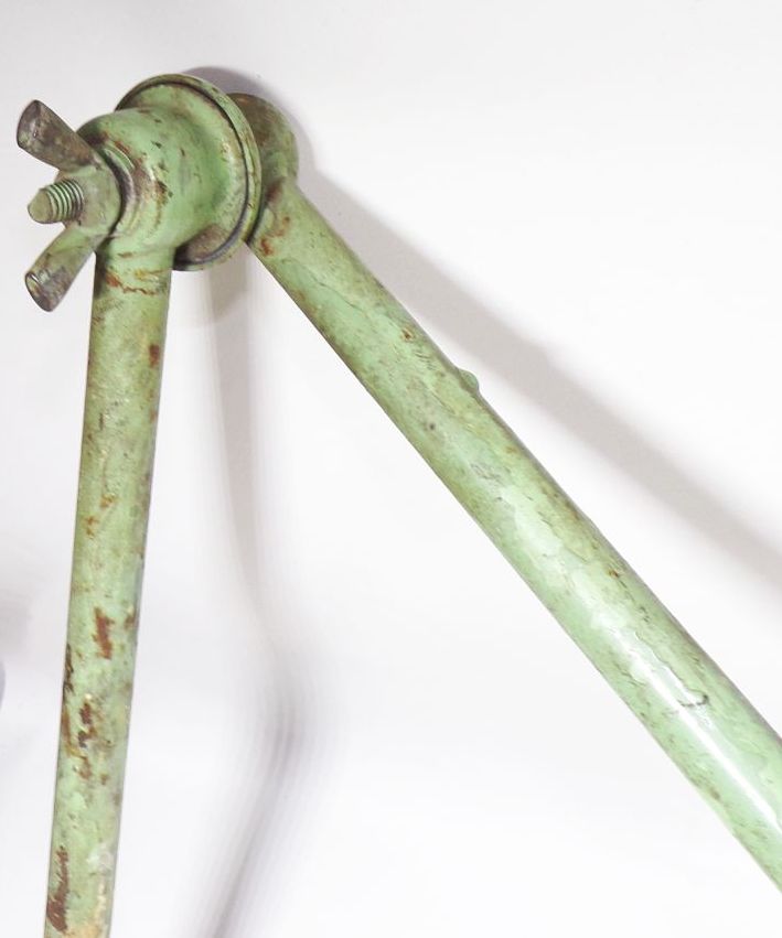 Alte Werkstattlampe Gelenklampe Grün Schalter E27 Lampe Leuchte Metalllampe 