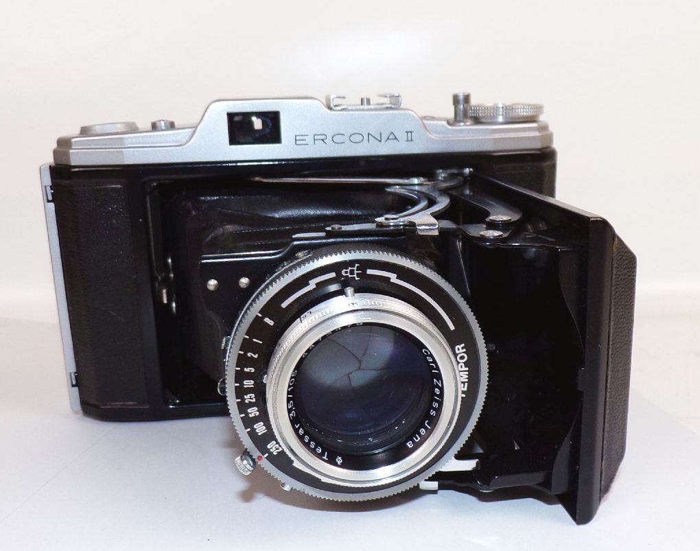 Ercona II Klappkamera Carl Zeiss Jena Tessar Kamera Rollfilmkamera
