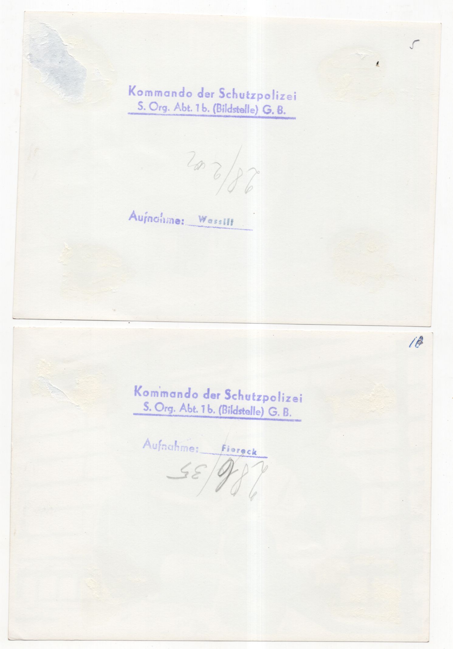 Fotos Kommando der Schutzpolizei Munitionsfunde Kinder 1945 
