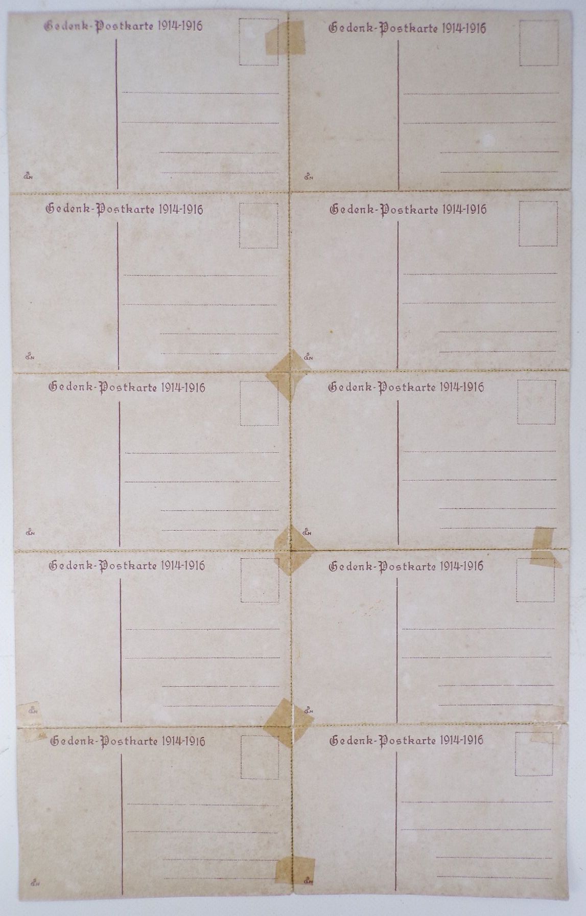 Ansichtskarten Puzzle Weltkrieg 1914 bis 1916 Hindenburg 1 Wk WWI Ansichtskarten Puzzle Weltkrieg 1914 bis 1916 Hindenburg 1 Wk WWI