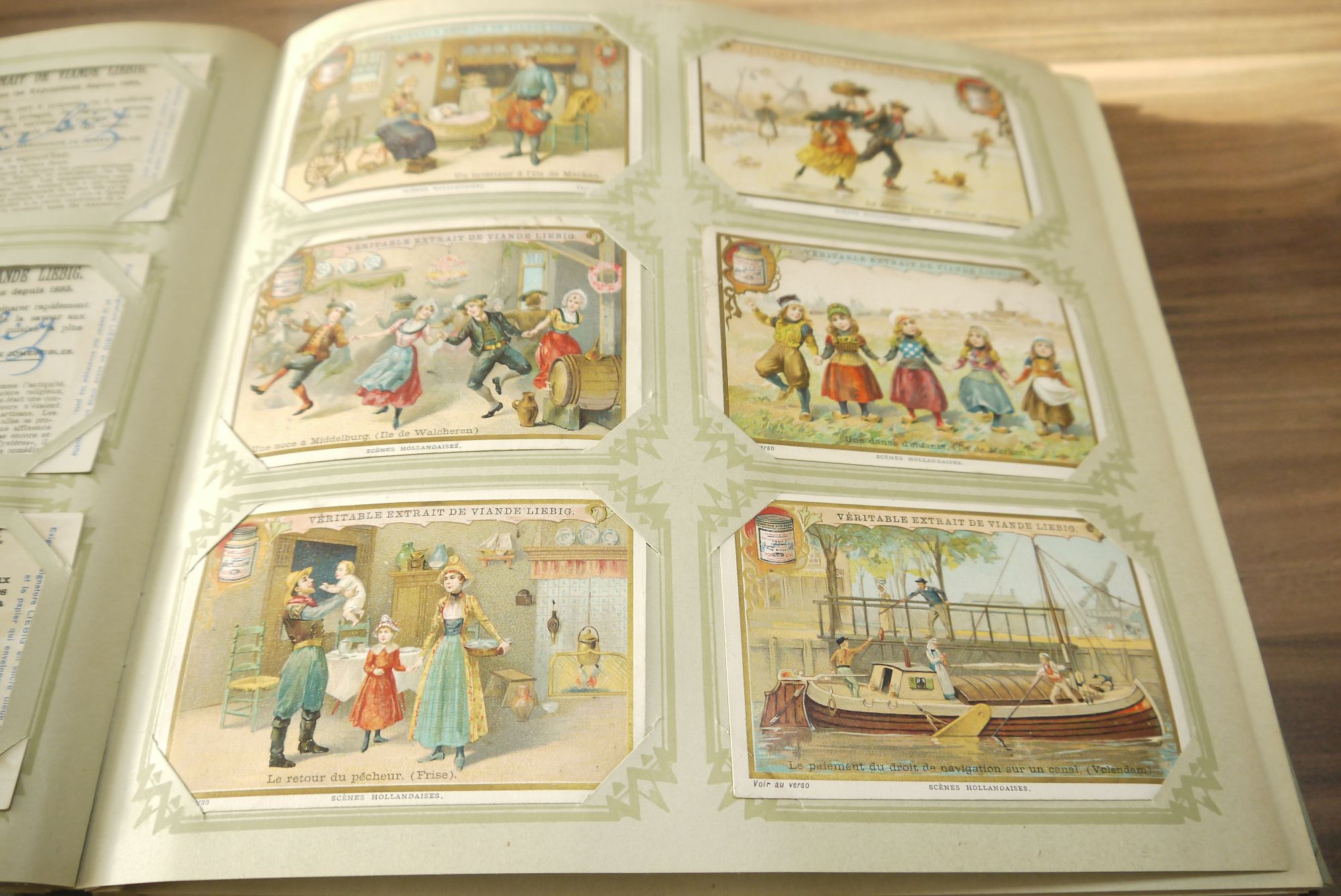 Liebig Sammelbilder Album ca 49 Seiten 294 Karten Sammelalbum