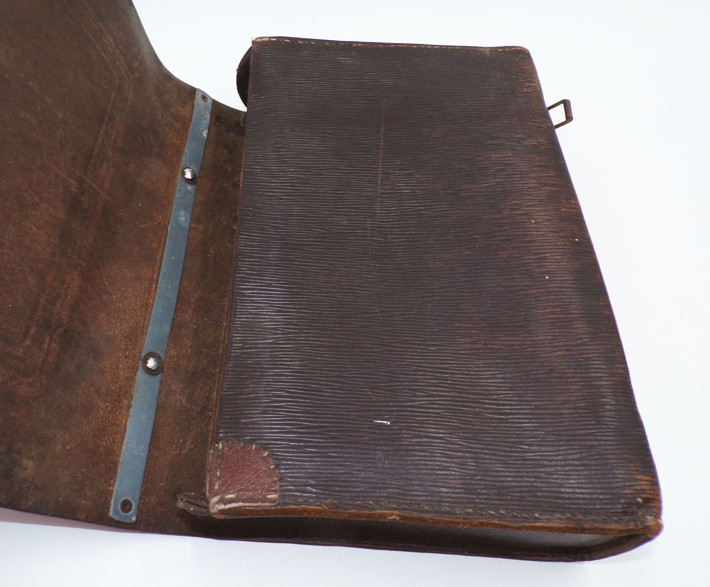 Alter Schulranzen aus Leder true Vintage Tragetasche Schultasche 