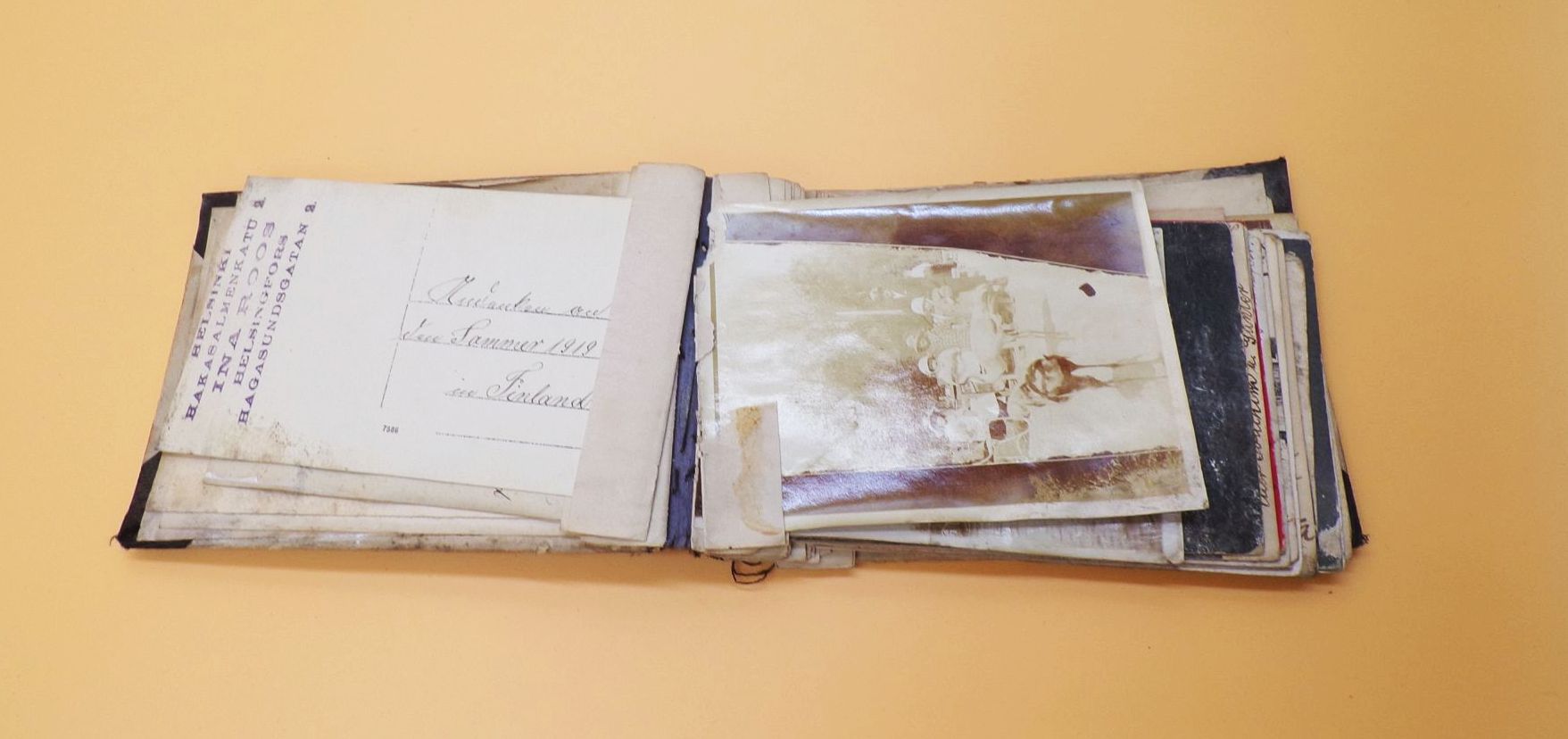 Fotoalbum Finnland 1 Weltkrieg bis 1919 Postkarten Fotos