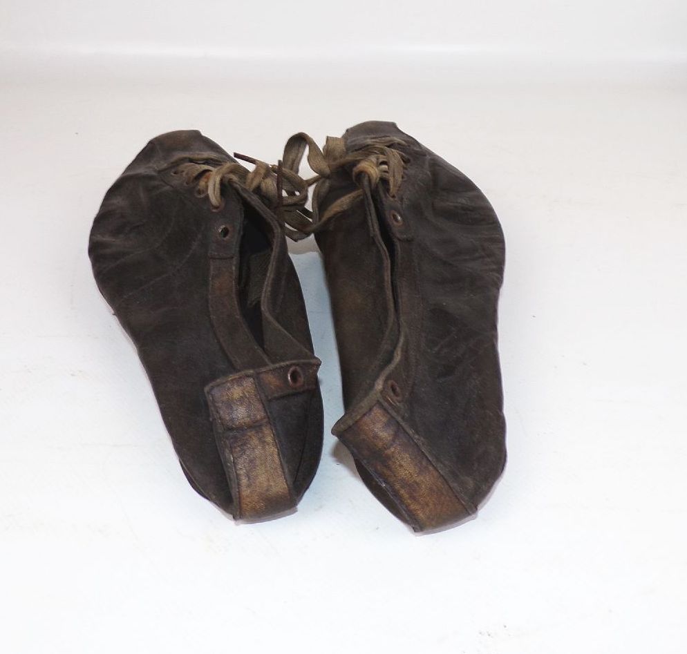 Alte Leder Sprintschuhe Track Spikes Sprint Shoes Sportschuhe 