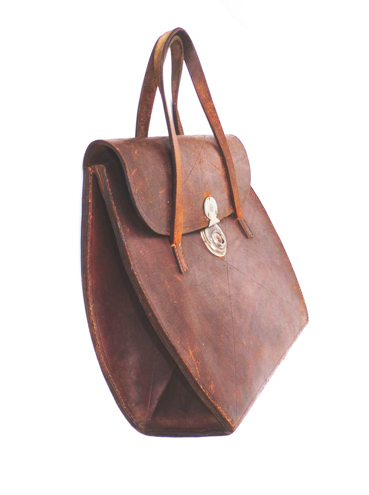 Alte Handtasche Leder Braun IKA Sattler Tragetasche Vintage Alte Handtasche Leder Braun IKA Sattler Tragetasche Vintage