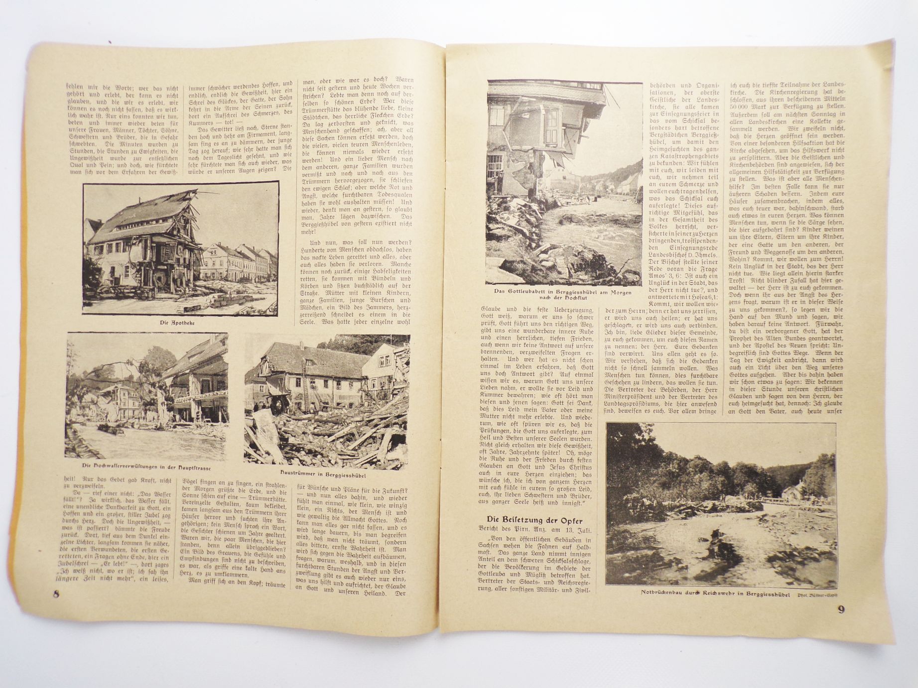 Die Hochwasser Katastrophe im Gottleuba und Müglitztal 1927 Die Hochwasser Katastrophe im Gottleuba und Müglitztal 1927