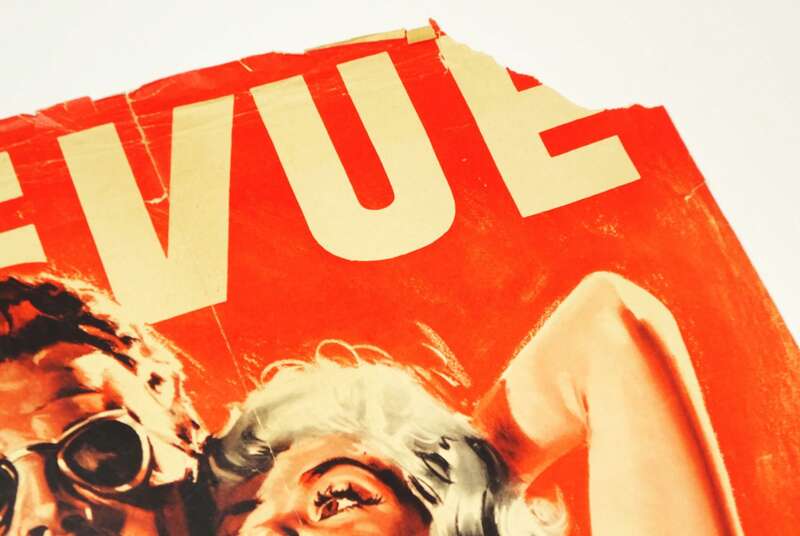 Revue Plakat Ist der Weg auf Weit Blinden Roman Dekorativ 1950er Poster