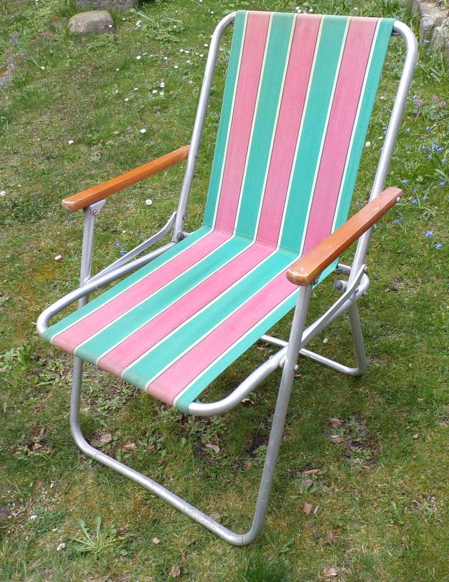 Old Campingstuhl Klappstuhl DDR Retro Look GDR vintage