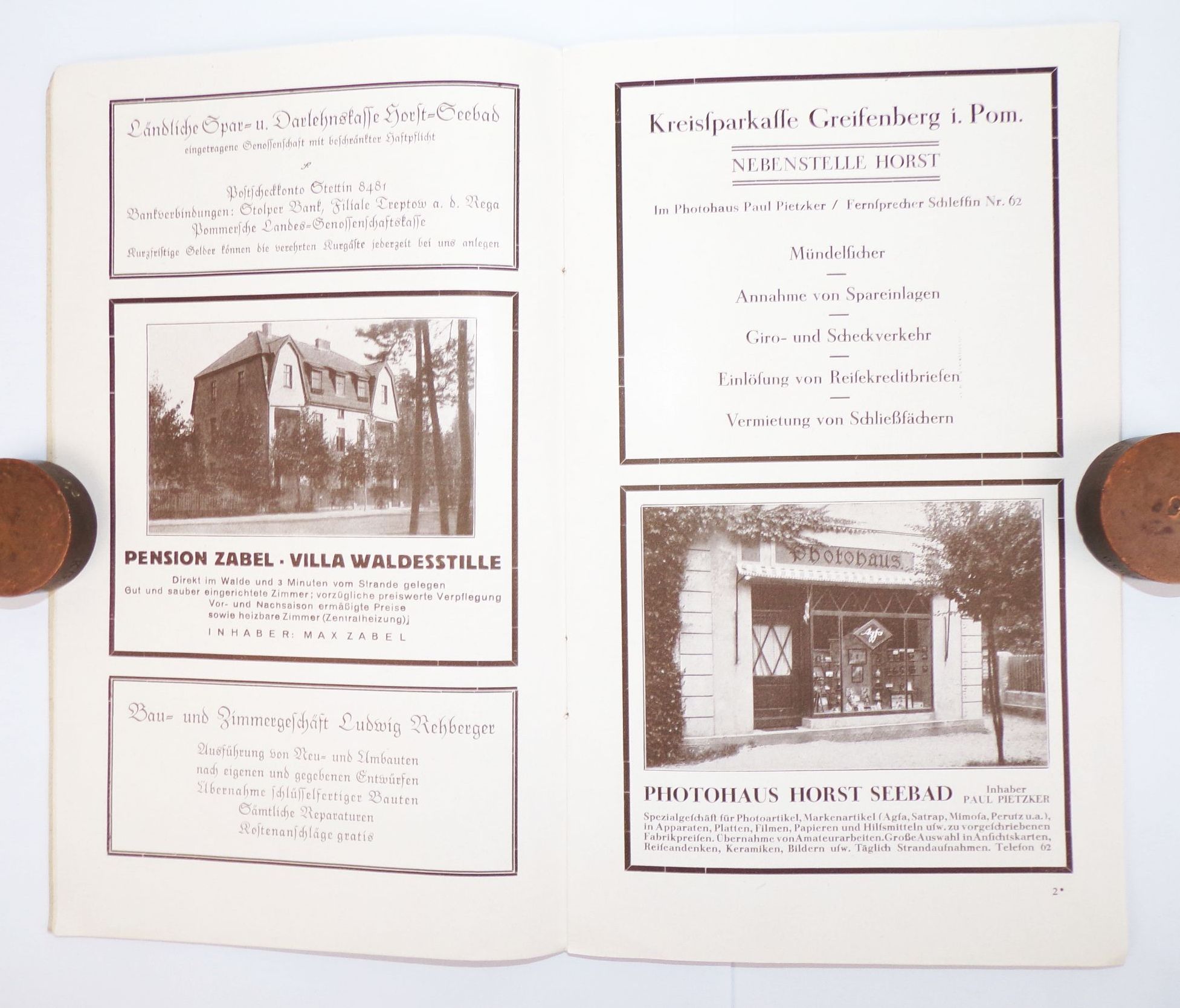 Ostseebad Horst Niechorze Führer Reiseführer 1930er Pommern Polen