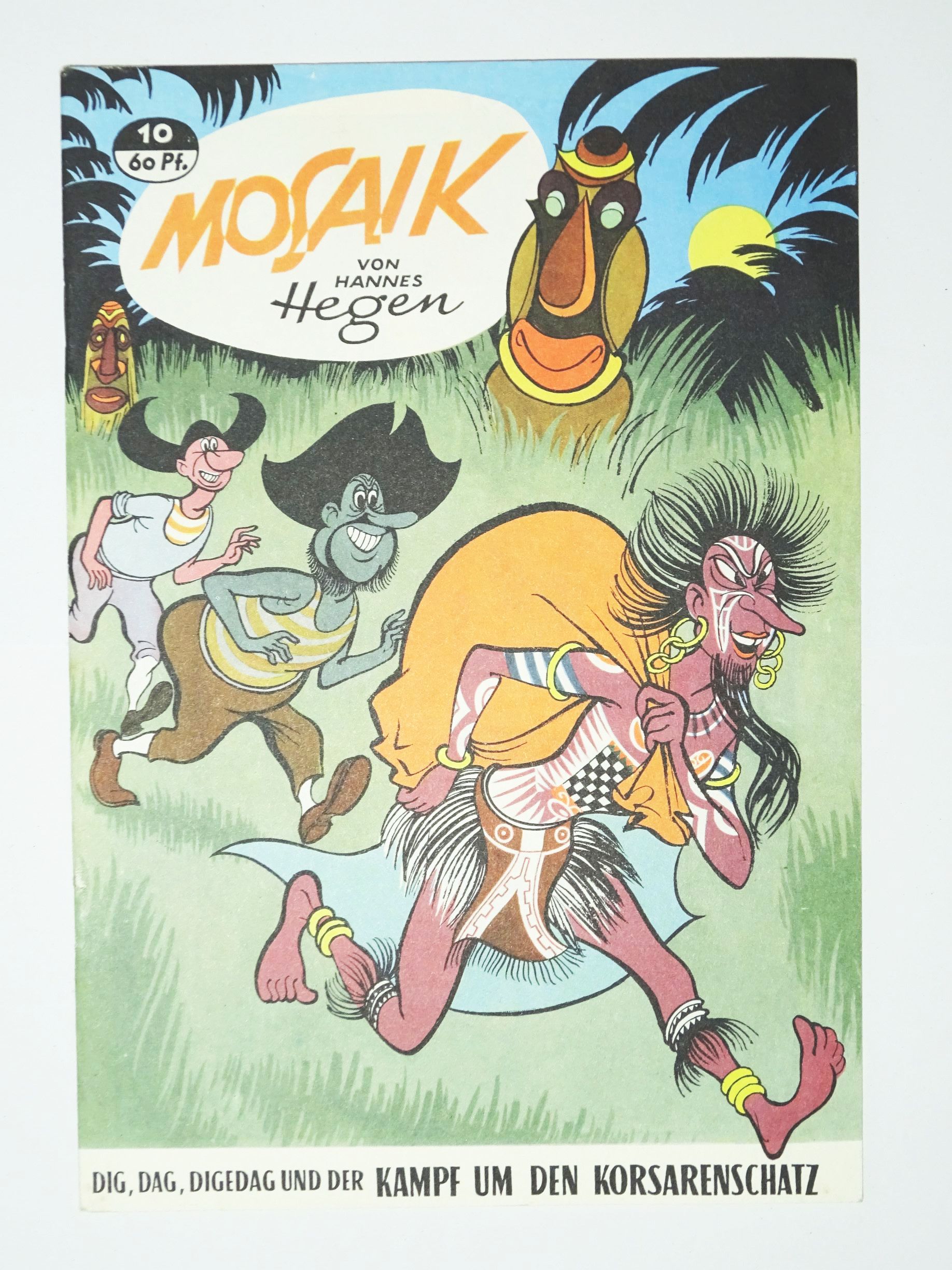 Mosaik Nr 10 Digedags Reprint Kampf um den Korsarenschatz 1994