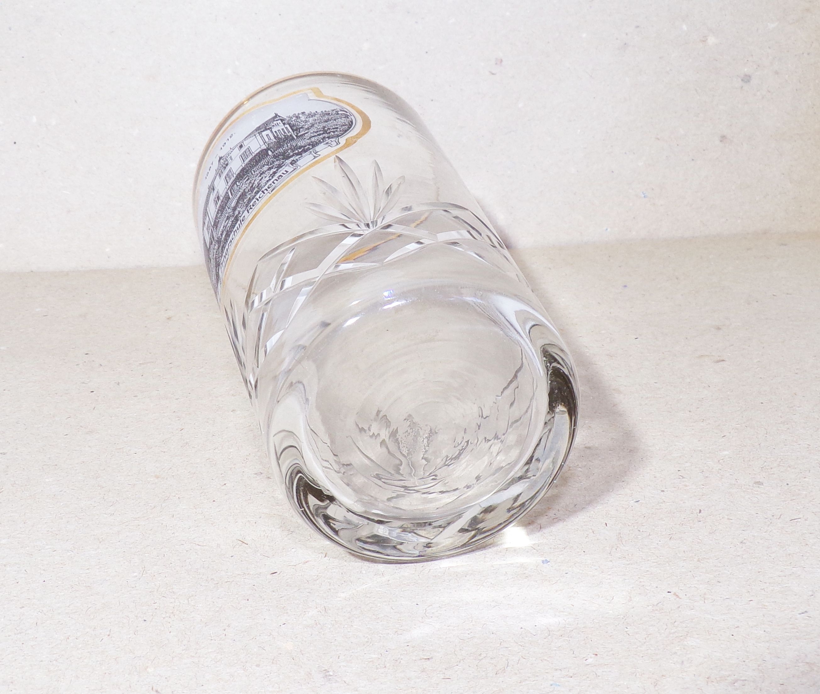 Altes Andenkenglas Reichenau Schlesien 1887 bis 1912 Glas 