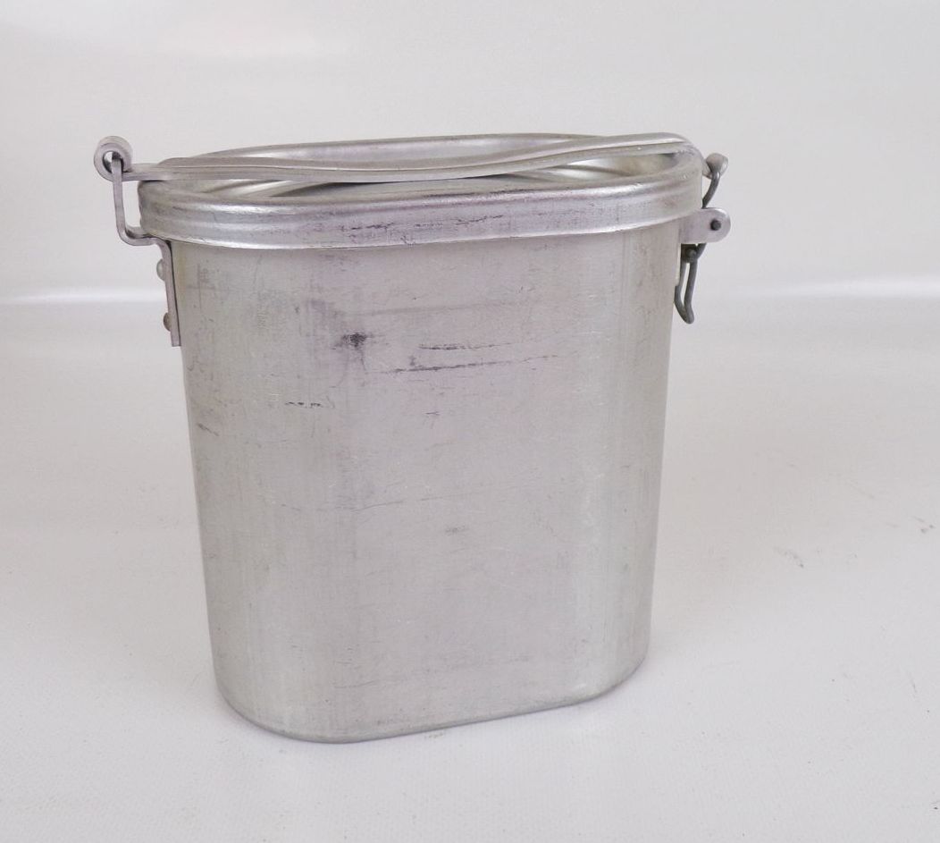 Camping Essenbehälter DDR Aluminium Feldgeschirr Behälter Box