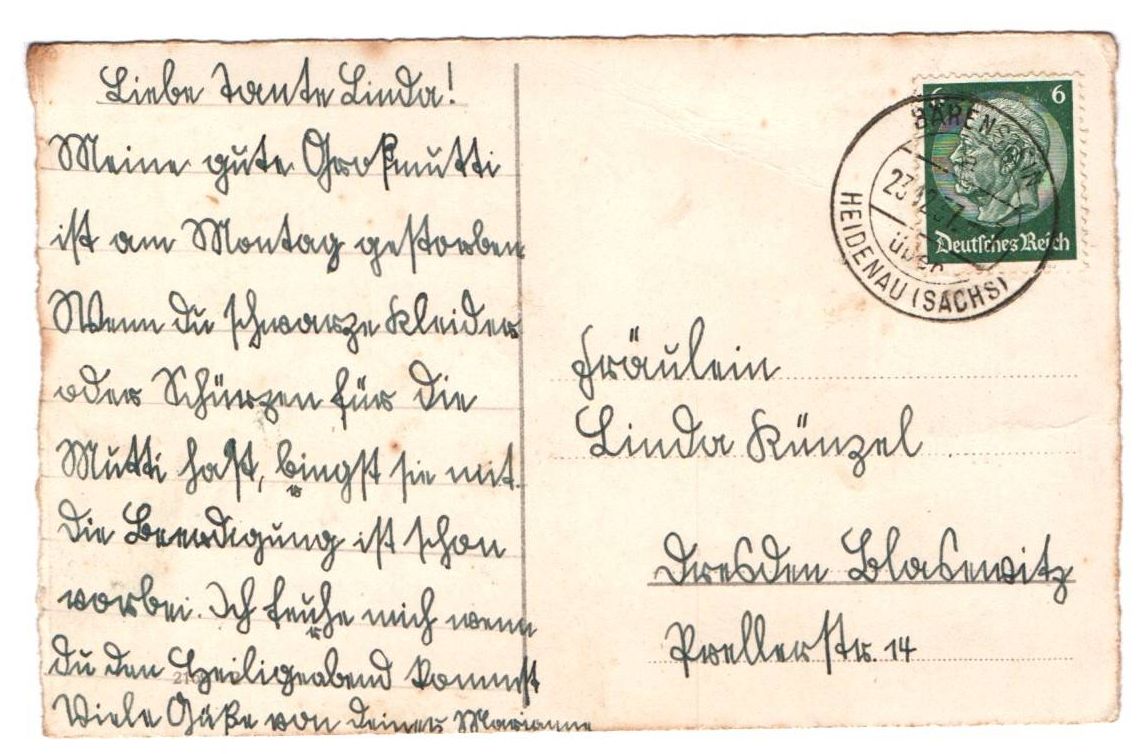 Künstler Ak Weihnachtsmann grüner Mantel 1937 