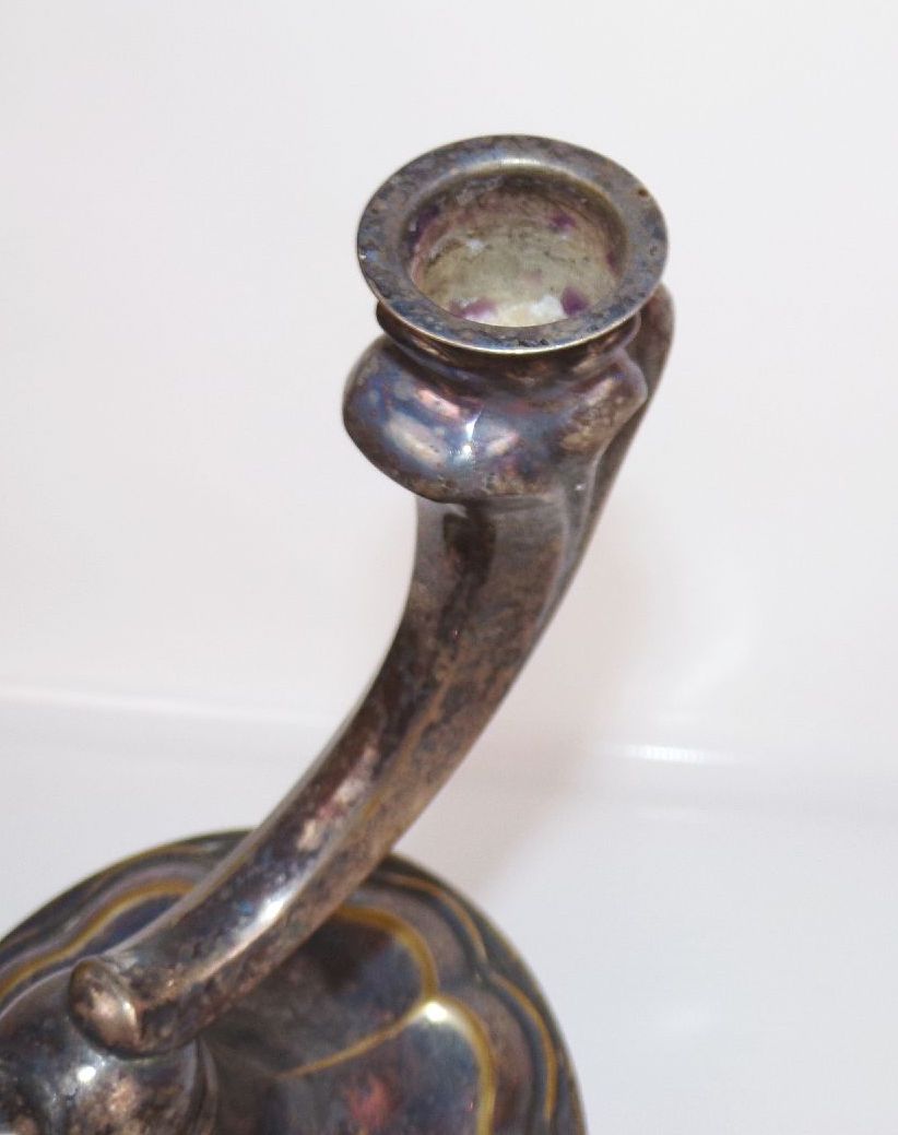 Alter Kerzenständer Kerzenhalter 2armig Metall Shabby Chic Alter Kerzenständer Kerzenhalter 2armig Metall Shabby Chic