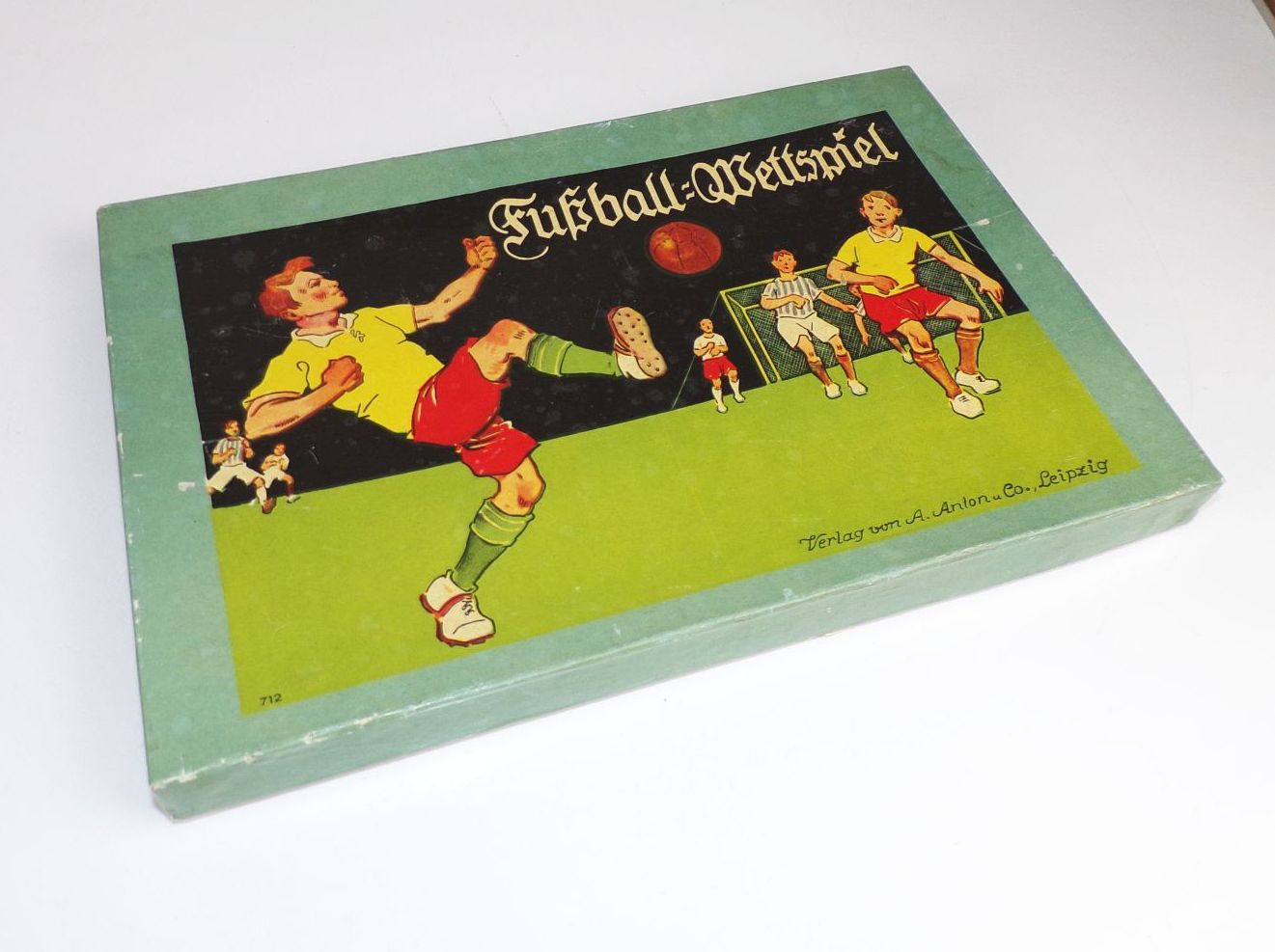 Fußball Wettspiel Fritz Baumgarten Brettspiel um 1930