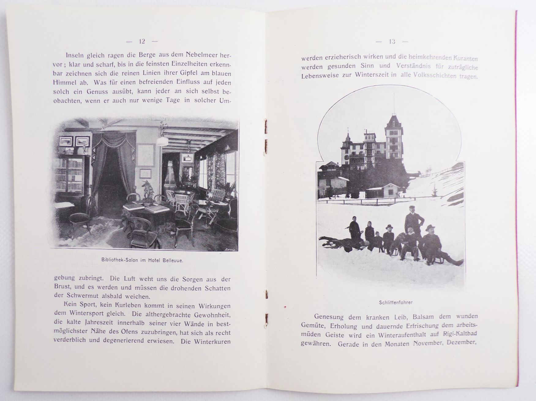 Rigi Wintersport Hotel Bellevue um 1910 Schweiz Rigi Wintersport Hotel Bellevue um 1910 Schweiz