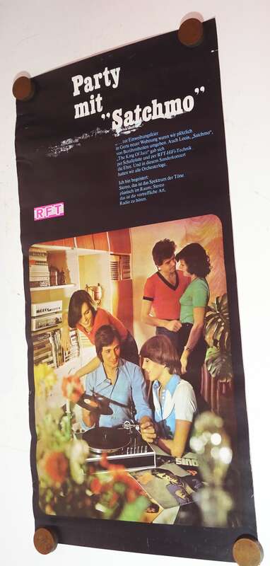RFT Plakat 1978 Plattenspieler Poster Vintage Deko