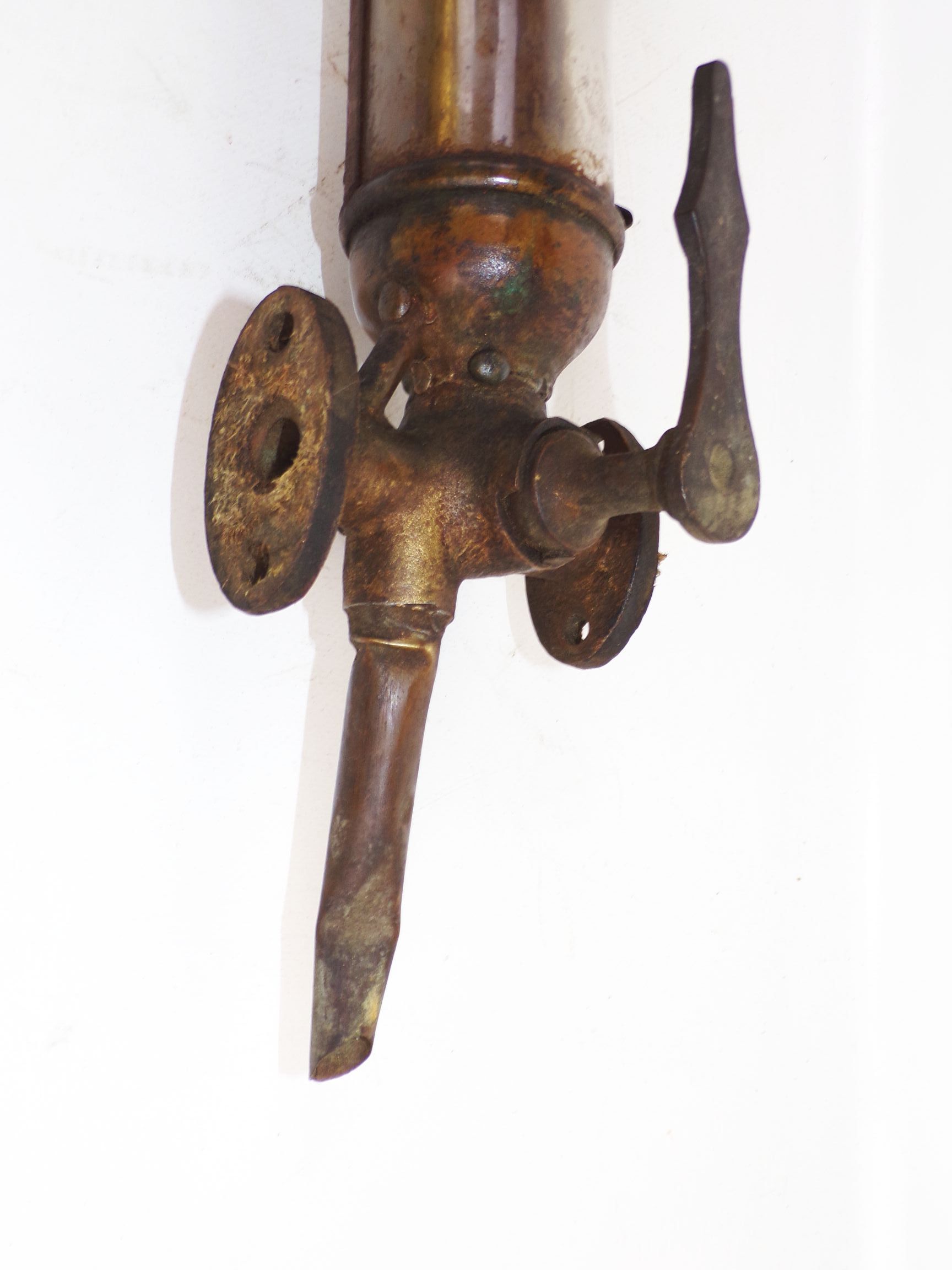 Alter Petroleum Abfüller Spender Mineralöl Tankstelle Zapfanlage vor 1945