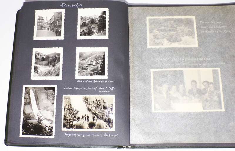 DDR Fotoalbum 1957 Thüringen Reise Eisenach Rudolstadt Wartburg Auto Zoo