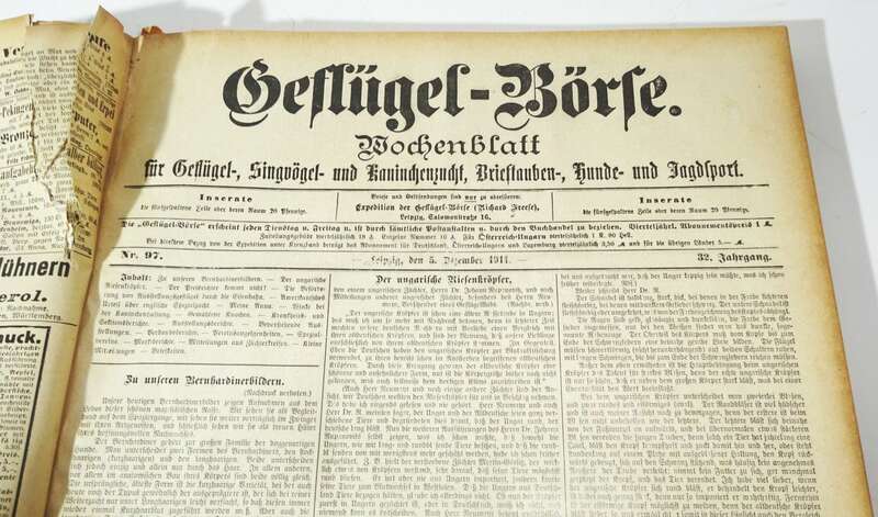 Geflügel Börse 1911 Tier Börse 1912 gebundene Zeitschrift Tierzucht 