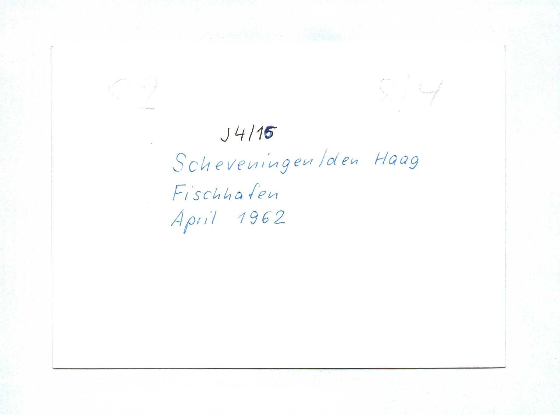 5x Foto den Haag Scheveningen Hafen einlaufender Fischdampfer 1962