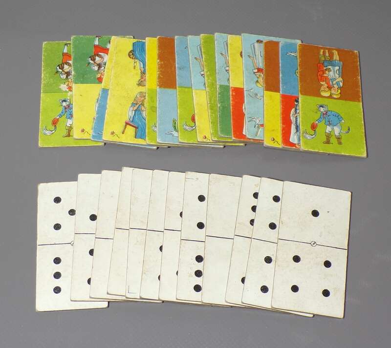 Märchen Domino Jos Scholz Mainz altes Spiel 