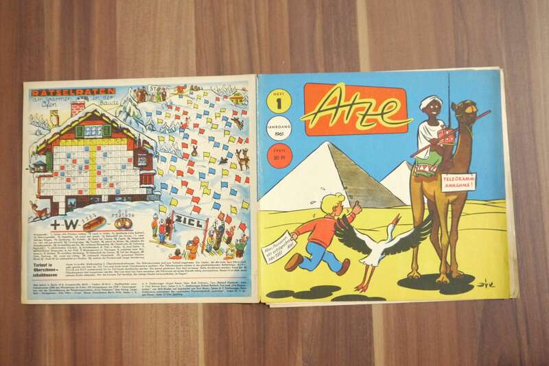 Atze der Fund im Wüstensand Heft 1 Jahrgang 1961 DDR Comic